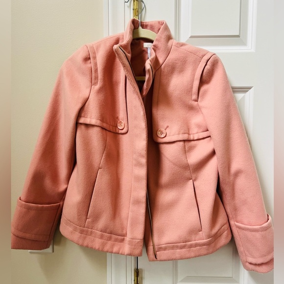 Beautiful size 0 Chico's coat in pink - Picture 1 of 7